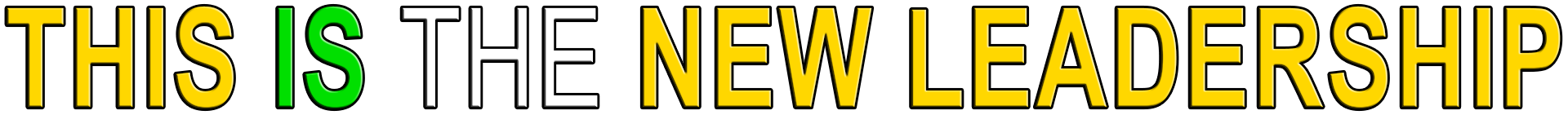 THIS IS THE NEW LEADERSHIP